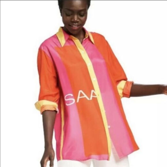 Isaac Mizrahi 20th Anniversary Collection Silk Blouse - Picture 3 of 12